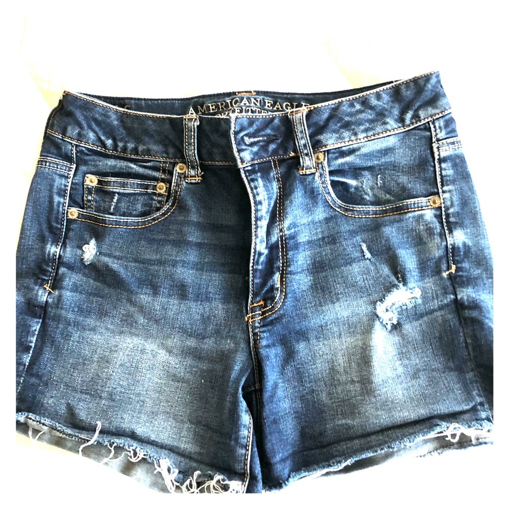 American Eagle super super stretch jean shorts